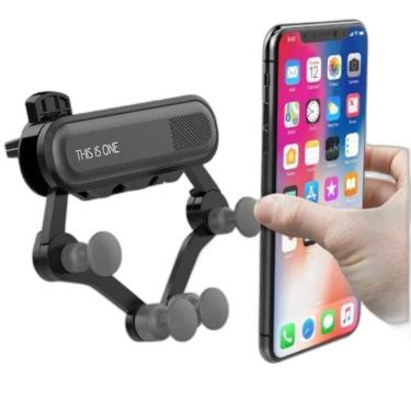 Imagem de Suporte Veicular Celular Saída Ar Carro Automotivo Gps Preto