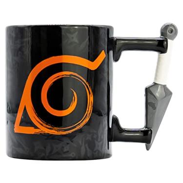 Imagem de ABYstyle Naruto Shippuden 3D Kunai Caneca de chá de café de cerâmica Anime Mangá Bebidas Presente essencial para casa e cozinha