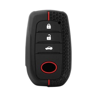 Imagem de Capa De Chave De Carro De Silicone Para Toyota Corolla Hatchback Yaris