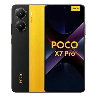 Imagem de celular Xiaomi Poco X7 pro Amarelo  smartphone lançamento 2025 versao 
