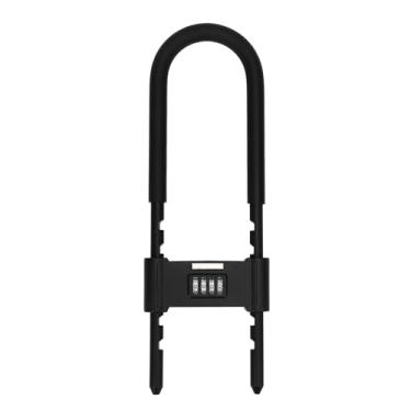Imagem de Fockety Cadeado de Manilha Longa, Cadeado de Combinação de 4 Dígitos para Serviço Pesado Com Manilha Ajustável, Bloqueio de Bicicleta Resetável para Bicicletas Elétricas, Galpões