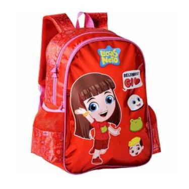 Imagem de Mochila De Costas Oficial Gi Neto Luccas Neto Gi3248j - Clio, Vermelho