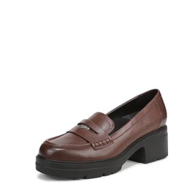 Imagem de Naturalizer Mocassim feminino Lumos, Couro Cappuccino Croco, 8 Wide