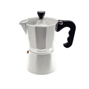 Imagem de Cafeteira Expresso Italiana Tramontina em Alumínio com Cabo em Nylon 320 ml