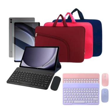Imagem de Kit Multifuncional para Tablet Samsung Galaxy S9FE com Teclado e Mouse