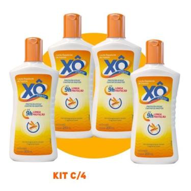 Imagem de Kit c/ 4 Loção Repelente Xô Insetos 15% 9h Proteção 200ml