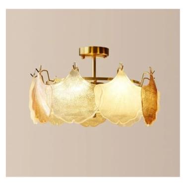 Imagem de Luminária pendente LED de vidro, design francês moderno, sala de estar, sala de jantar, decoração para casa, luminárias, lustres