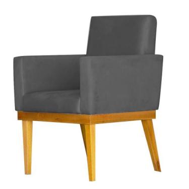 Imagem de Poltrona Decorativa Para Sala Bella Veludo Aninha Decor - Las Patitas,