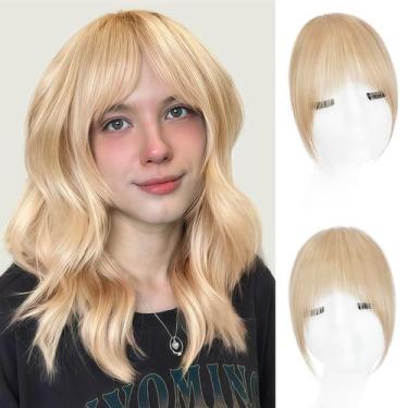 Imagem de Peruca EINAEY Ash Blonde 100% real, franja humana com clipe