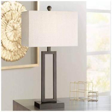 Imagem de 360 Lighting Luminária de Mesa Contemporânea em Metal, Preto