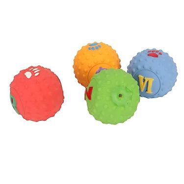 Imagem de YOUTHINK Bola de Látex para Cães, Bola de Látex para Cães, de Busca Macias e Estridentes, 4 Peças para Pequenos e Médios, Padrões Divertidos, Ideal para Jogos Interativos