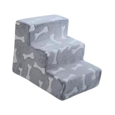 Imagem de Gralara Escadas para Cães Pequenos, Rampa para Cães, Rampa para Animais de Estimação com Capa Lavável para Cama, Sofá, Degraus para Animais de Estimação para, 3 Passos