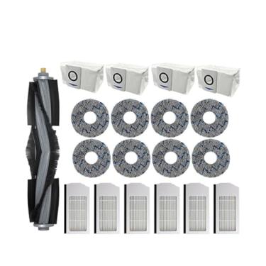 Imagem de Compatible With Ecovacs Deebot X1 OMNI / T10 OMNI Accessories Robot Vacuum Cleaner Parts Dust Bag Hepa Filter Main Side Brush Mop Dustbin(Pink)