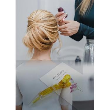 Imagem de Pacote com 6 clipes de corte de cabelo com faixa de silicone sem vincos clipes de bico de pato para pentear, cortar e rolar