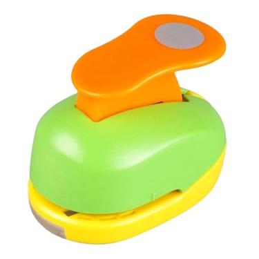 Imagem de KiBcsLic Furador de papel, furador de papel faça você mesmo para crianças, suprimentos versáteis para scrapbooking, de artesanato para fazer cartões, Círculo