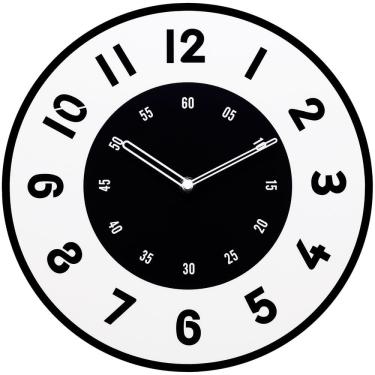 Imagem de Relógio de parede moderno de quartzo silencioso sem tique-taque de 12 polegadas