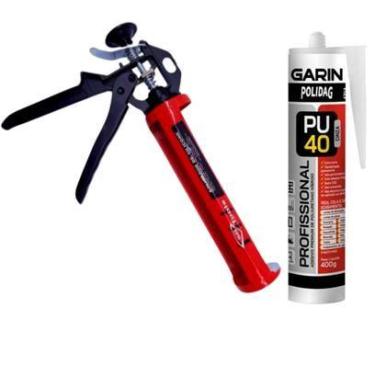 Imagem de Aplicador Silicone + Selante PU 40 / 400grs Cinza - Garin