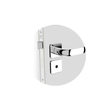 Imagem de Fechadura interna banheiro ícaro reta cromada - soprano
