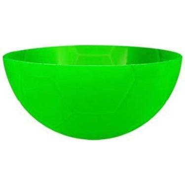 Imagem de Kit 2 Petisqueira Futebol Verde Neon 240Ml Plástico