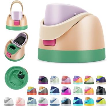 Imagem de BydGxy Tampas de substituição para garrafas de água Owala FreeSip 473 ml 680 g 947 g 1134 g – acessório de tampa flip top à prova de vazamento, serve para tampa Owala, Slider SmoothSip, sem BPA