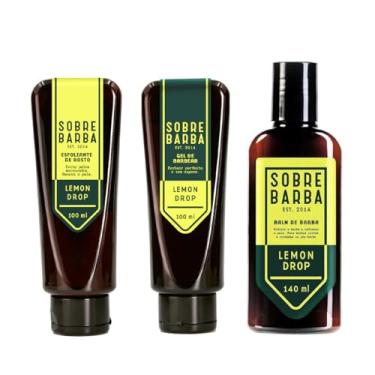 Imagem de Sobrebarba - Trio Esfoliante, Gel de Barbear e Balm de Barba - Lemon Drop