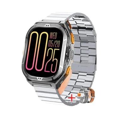 Imagem de Smartwatch AMOLED GUHUAVMI TANK X5 De 1,96'' Com GPS, Bluetooth, Chama