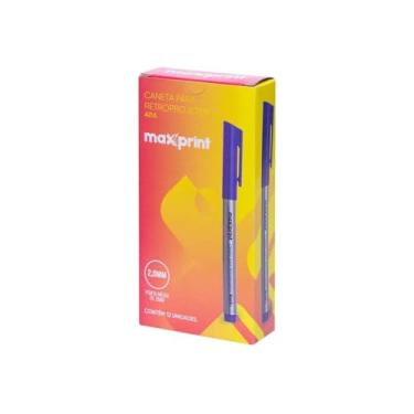 Imagem de Caneta Marcador Permanente para Retroprojetor, Azul, Polipropileno, 13,5cm x 3cm, 12 Unidades