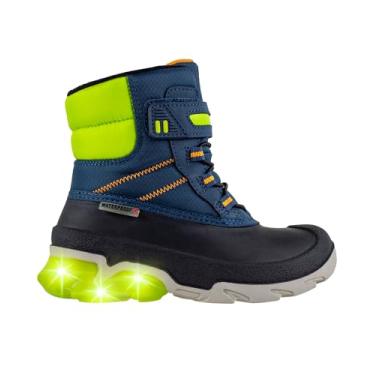 Imagem de Absolute Ryder Botas de inverno para crianças pequenas, aquecidas, isoladas, à prova d'água, Azul marinho, 12 Little Kid