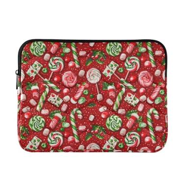 Imagem de Bolsa feminina vermelha e verde para laptop, capa protetora à prova de choque, bolsa de trabalho feminina de 15,6 polegadas