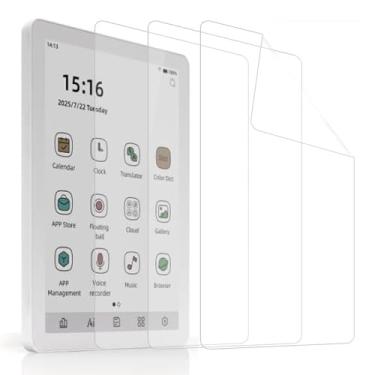 Imagem de Futanwei Protetor de tela para leitor de eBook Bigme B6 [pacote com 3] Filme PET transparente HD macio [anti-impressões digitais] [antiarranhões] [livre de bolhas] compatível com Bigme B6 leitor de
