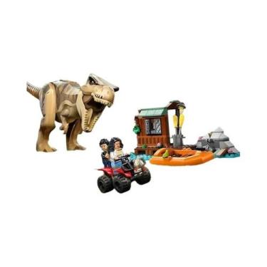 Imagem de Modelo De Blocos De Montar De Missão Aérea Com Espinossauro E Quetzalc