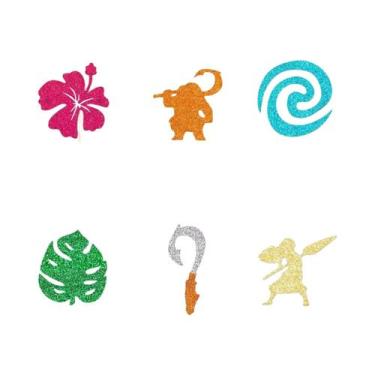 Imagem de Conjunto De Topper De Bolo De Aniversário Moana 49PCS Decorações Temát