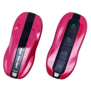 Imagem de Capa protetora para chave de carro compatível com Xiaomi Su7 Max 2024, capa protetora de controle remoto, acessórios de substituição de carro(Red)