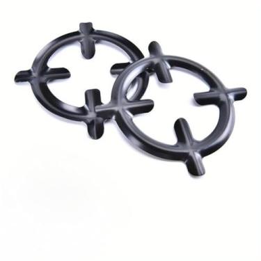 Imagem de Redutor de anel de gás de aço inoxidável – suporte ajustável para fogão para indução de panelas de ferro fundido com condução de calor uniforme, proteção lateral