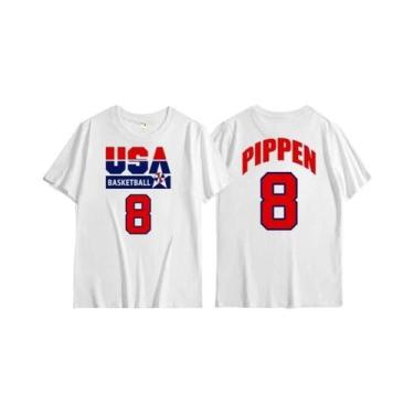 Imagem de Camiseta Masculina Oversize Vintage Dream Team 1992 Basquete Casual Al