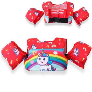 Imagem de Boia Infantil Tipo Colete ROSA - ATÉ 25 KG - UNICORNIO - Click Tudo