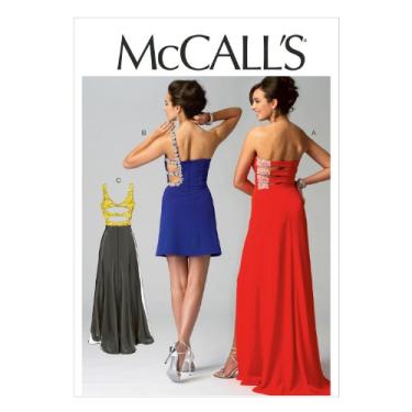 Imagem de Modelo de costura de vestidos femininos McCall Pattern Company M6894, tamanho AX5 (4-6-8-10-12)