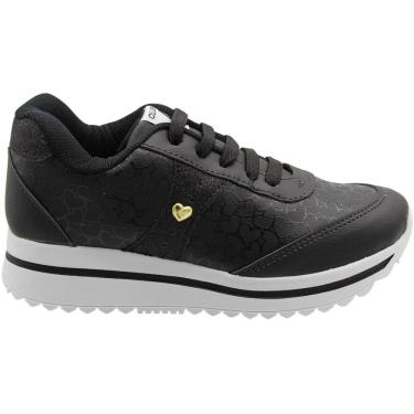 Imagem de Tênis Jogging Infantil Club Happy Corações Gloss Menina