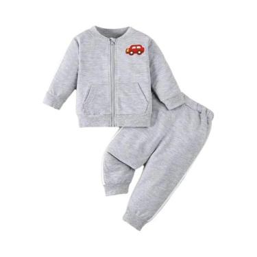 Imagem de Conjuntos De Pijamas De Flanela Grossa Em Veludo Coral Para Meninos E 