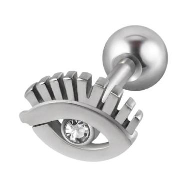 Imagem de Brincos De Aço Cirúrgico Unissex Com Design De Cobra E Estrela Para Tr