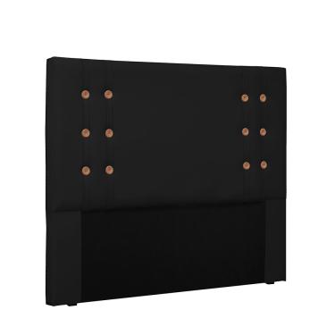 Imagem de Cabeceira Gênova Para Cama Box Casal 140 cm Corino Preto - D'Rossi