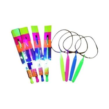 Imagem de Conjunto De Brinquedos Voadores LED: Foguete, Helicóptero E Flecha - 1