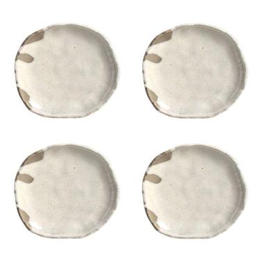 Imagem de Conjunto De Pratos De Sobremesa 04 Peças Orgânico Eco Pampa Porto Brasil