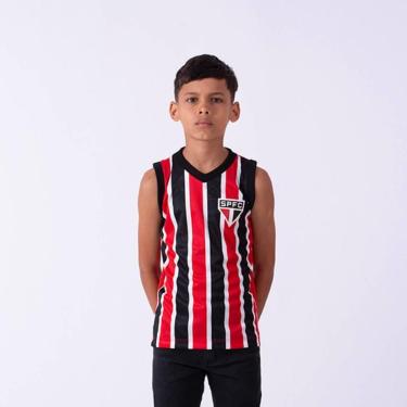 Imagem de REGATA SAO PAULO VENTRE INFANTIL BRANCO/PRETO/VERMELHO 10-Unissex