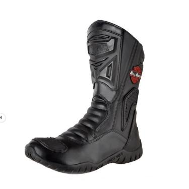 Imagem de Bota Bell Boots Masculina Motociclista Resistente à Água Couro Premium Cano Alto-Masculino