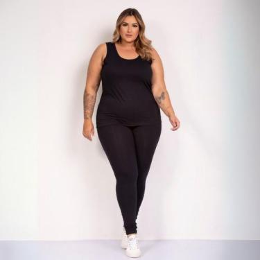 Imagem de Legging de poliamida sem bolso - Pavin, Preto, G2