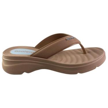 Imagem de Chinelo Feminino Plataforma Azaleia Eli Cor:Marrom MoccaTamanho:36, Ma