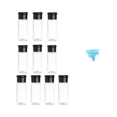 Imagem de Conjunto De Potes Organizadores De Temperos De Plástico Para Sal E Pim