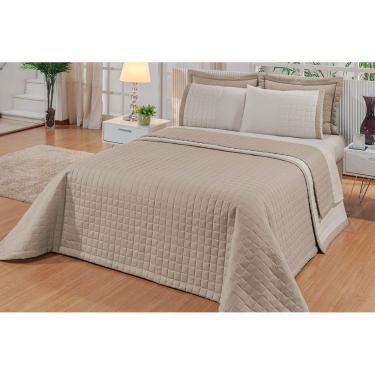 Imagem de Jogo de Cama Duetto Avelã/cacau Casal Queen 04 Peças - Bordados Ricardo