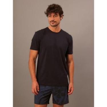 Imagem de Camiseta Masculina de Algodão Essentials Minimalista Calvin Klein Jeans - Azul Marinho-Masculino